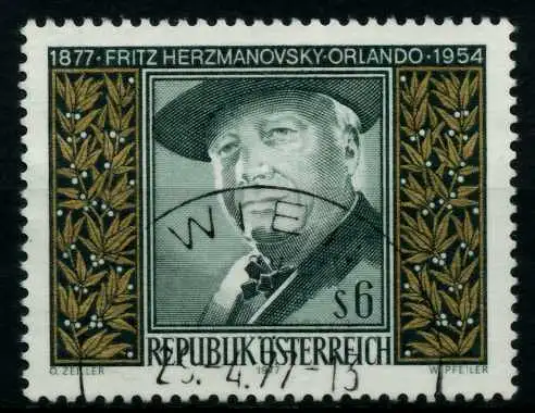 ÖSTERREICH 1977 Nr 1547 zentrisch gestempelt 809D02
