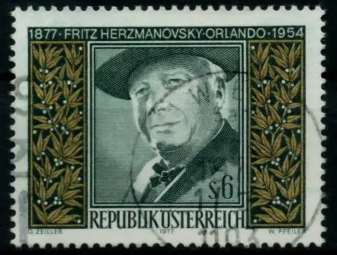 ÖSTERREICH 1977 Nr 1547 zentrisch gestempelt 809D0E
