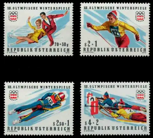 ÖSTERREICH 1975 Nr 1499-1502 postfrisch S00374E