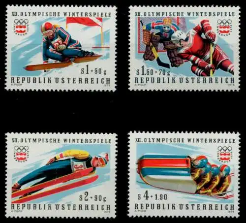 ÖSTERREICH 1975 Nr 1479-1482 postfrisch S003616