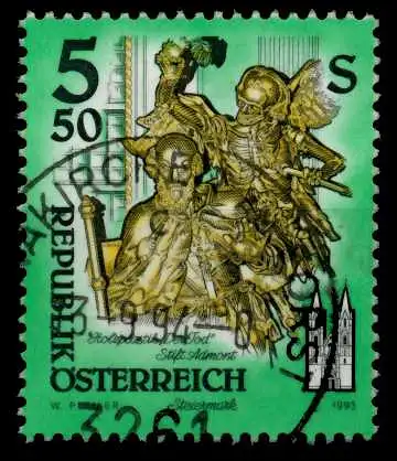 ÖSTERREICH DS KUNSTWERKE Nr 2094 zentrisch gestempelt 814F06