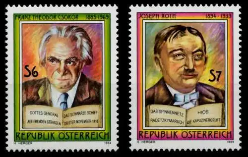 ÖSTERREICH 1994 Nr 2136-2137 postfrisch 81505E