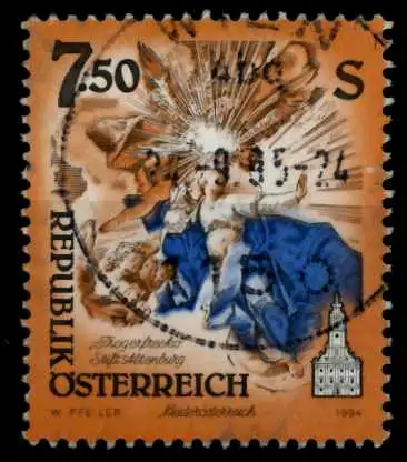 ÖSTERREICH DS KUNSTWERKE Nr 2124 zentrisch gestempelt 8152DA