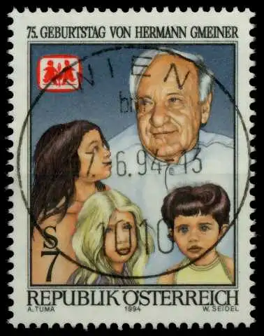 ÖSTERREICH 1994 Nr 2128 zentrisch gestempelt 8152CE