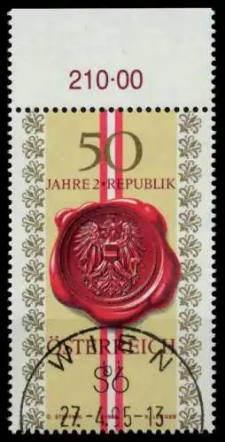 ÖSTERREICH 1995 Nr 2152 zentrisch gestempelt ORA 818D5A