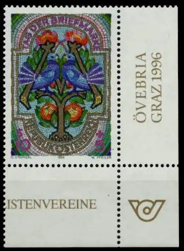 ÖSTERREICH 1996 Nr 2187 postfrisch ECKE-URE 81916E