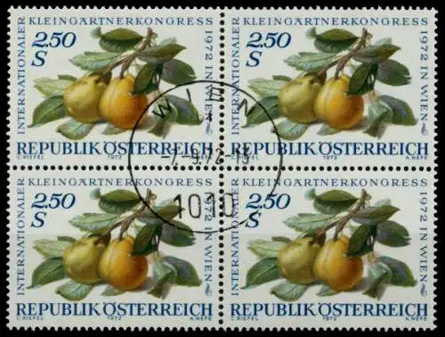 ÖSTERREICH 1971 Nr 1374 zentrisch gestempelt VIERERBLOCK 81CEC2