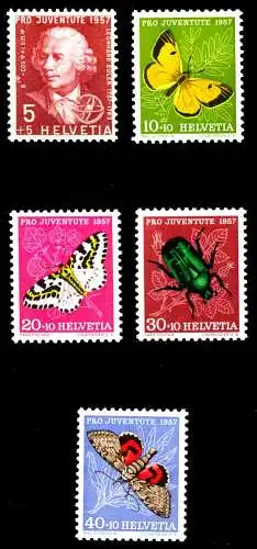 SCHWEIZ PRO JUVENTUTE Nr 648-652 postfrisch S5D2382