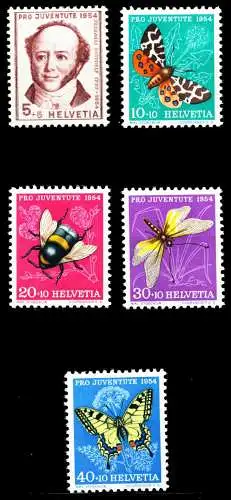 SCHWEIZ PRO JUVENTUTE Nr 602-606 postfrisch S5D239E