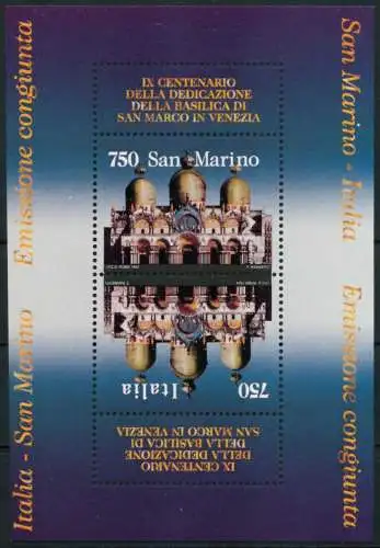 SAN MARINO Block 19 postfrisch S00F4BA