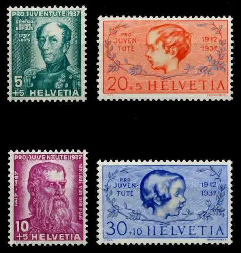 SCHWEIZ PRO JUVENTUTE Nr 314-317 postfrisch 826D0A