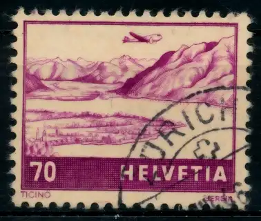 SCHWEIZ FLUGMARKEN Nr 391 gestempelt 826EFA