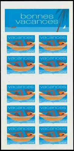 FRANKREICH MARKENHEFT Nr MH 3631 postfrisch S019916