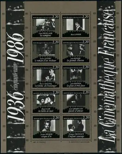 FRANKREICH Block 7 postfrisch S0199BA