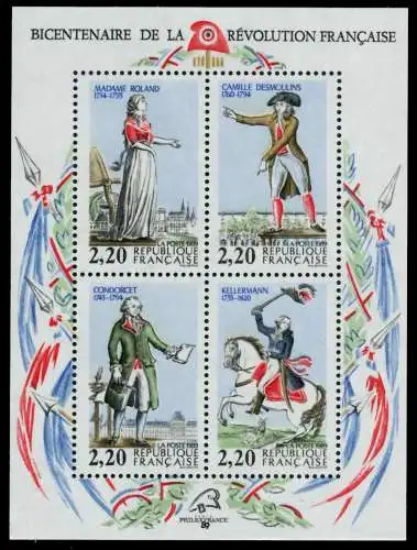 FRANKREICH Block 8 postfrisch S019BBE