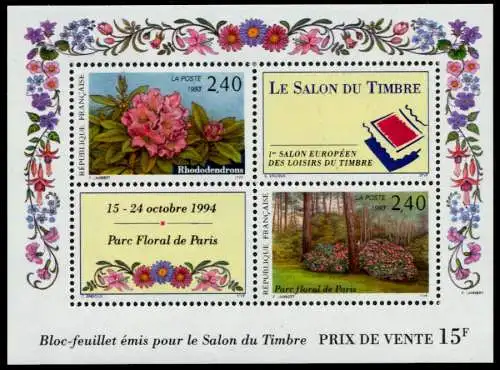 FRANKREICH Block 13 postfrisch S019C22
