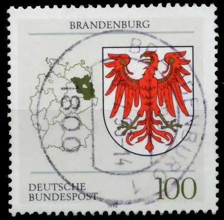BRD 1992 Nr 1589 zentrisch gestempelt 82E182