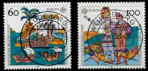 BRD BUND 1992 Nr 1608-1609 zentrisch gestempelt 82E35E