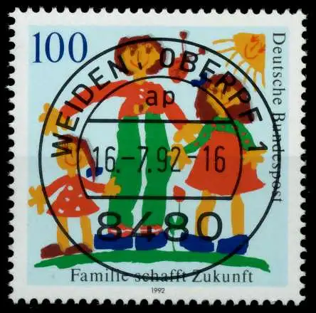 BRD 1992 Nr 1621 zentrisch gestempelt 82E65A