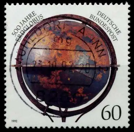 BRD 1992 Nr 1627 zentrisch gestempelt 82E83A
