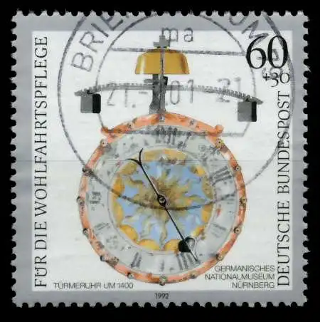BRD 1992 Nr 1631 zentrisch gestempelt 8301E6