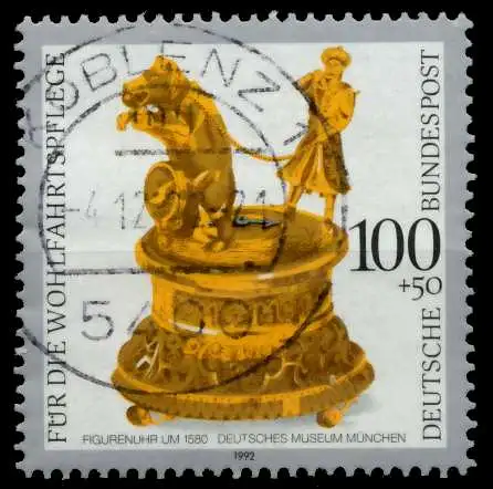 BRD 1992 Nr 1634 zentrisch gestempelt 83024A