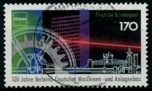 BRD 1992 Nr 1636 zentrisch gestempelt 830276