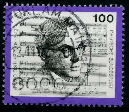 BRD 1992 Nr 1637 zentrisch gestempelt 8302DA