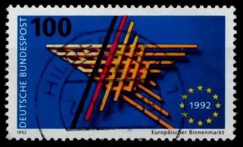 BRD BUND 1992 Nr 1644 zentrisch gestempelt 83034A