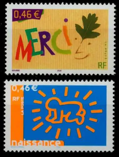 FRANKREICH 2003 Nr 3679-3680 postfrisch S01B54A