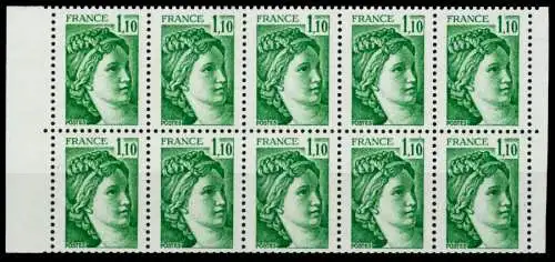 FRANKREICH HEFTCHENBLATT Nr HB 2171Aw postfrisch S01DF3E