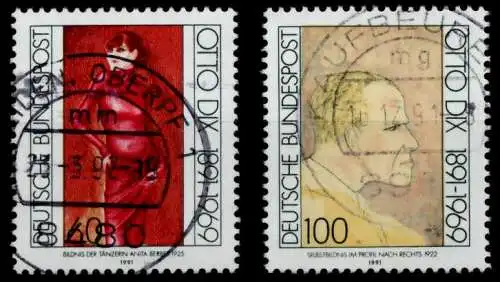 BRD 1991 Nr 1572-1573 zentrisch gestempelt 847B8A