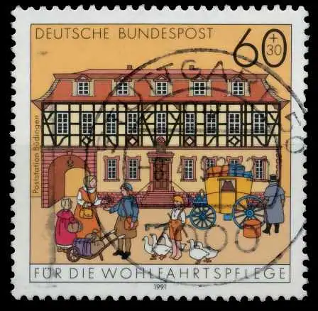 BRD 1991 Nr 1564 zentrisch gestempelt 847C86
