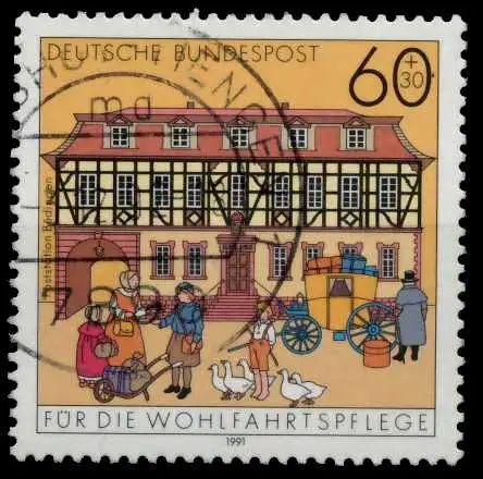 BRD 1991 Nr 1564 zentrisch gestempelt 847C8E