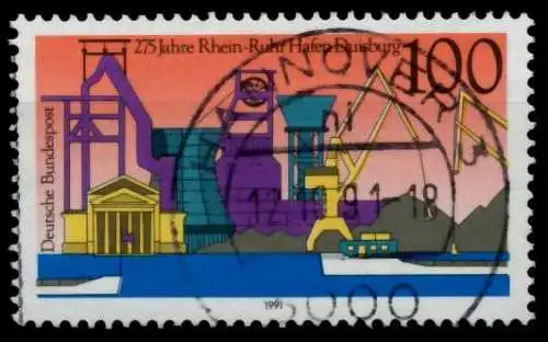 BRD 1991 Nr 1558 zentrisch gestempelt 84ADCE