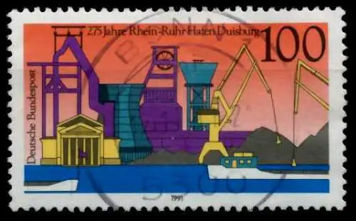 BRD 1991 Nr 1558 zentrisch gestempelt 84ADDA