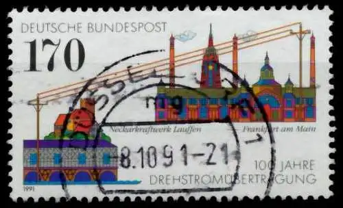 BRD 1991 Nr 1557 zentrisch gestempelt 84ADFA
