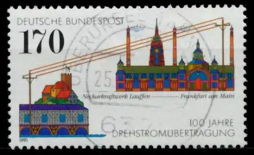 BRD 1991 Nr 1557 zentrisch gestempelt 84ADEE