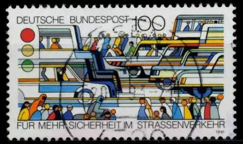 BRD 1991 Nr 1554 zentrisch gestempelt 84AECE