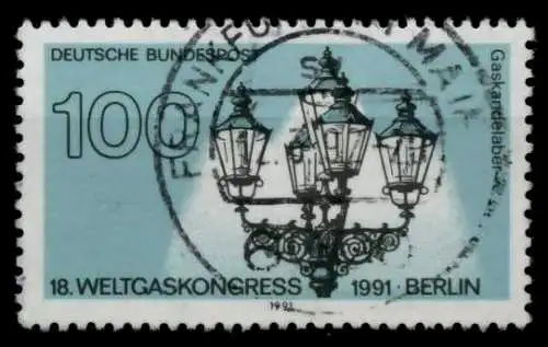 BRD 1991 Nr 1538 zentrisch gestempelt 84B02A