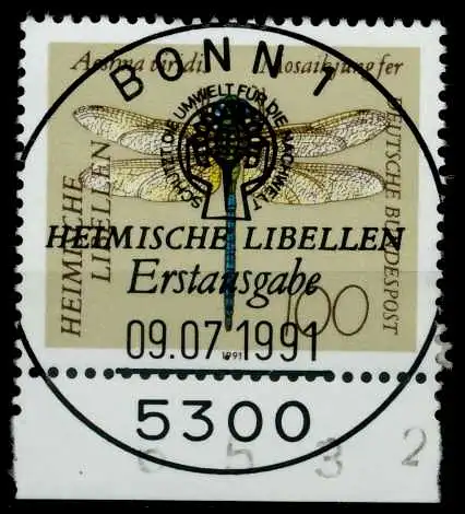 BRD 1991 Nr 1552 zentrisch gestempelt 84B16E