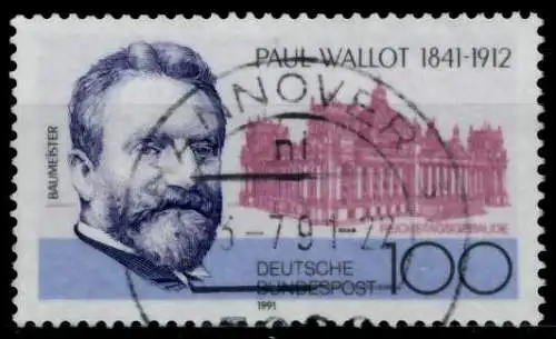 BRD 1991 Nr 1536 zentrisch gestempelt 84B1A2