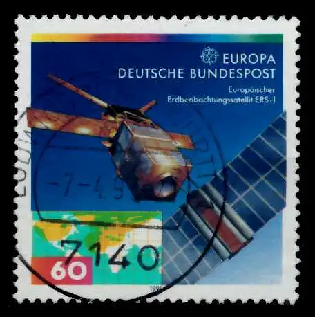 BRD BUND 1991 Nr 1526 zentrisch gestempelt 84B342