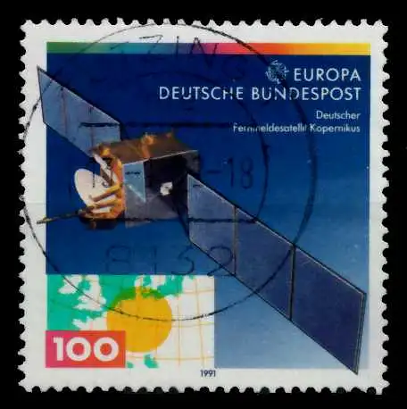 BRD BUND 1991 Nr 1527 zentrisch gestempelt 84B346