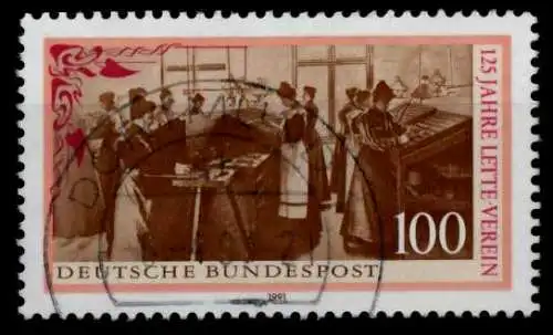 BRD 1991 Nr 1521 zentrisch gestempelt 84B42E