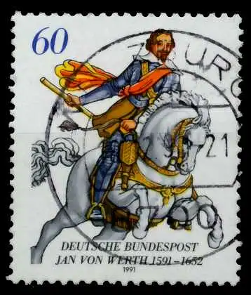 BRD 1991 Nr 1504 zentrisch gestempelt 84DE0A