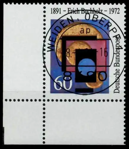 BRD 1991 Nr 1493 zentrisch gestempelt ECKE-ULI 84DF9A