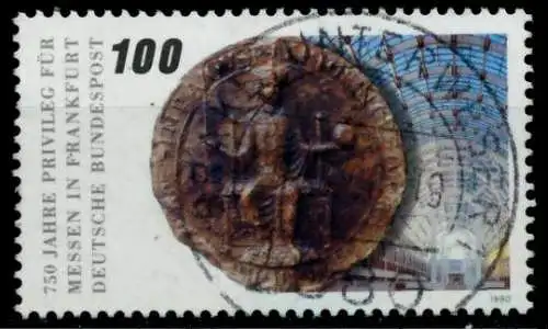 BRD 1990 Nr 1452 zentrisch gestempelt 852442