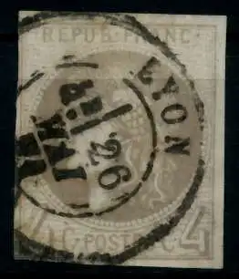 FRANKREICH 1870 Nr 38a zentrisch gestempelt 8546EA