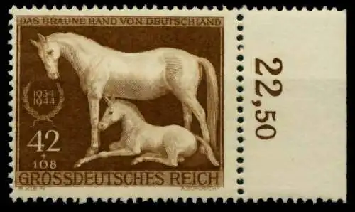 3. REICH 1944 Nr 899 postfrisch ORA 854BAE